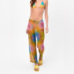 Frankie’s Bikinis Michelle low rise wide leg pants